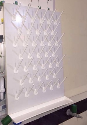رک خشک کن آزمایشگاهی یا Pegboard آلفا تک