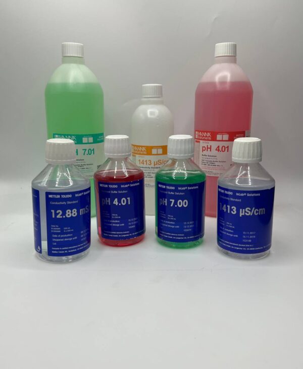 محلول کالیبراسیون (استاندارد) بافر 4 متلر تولدو buffer 4 mettler toledo